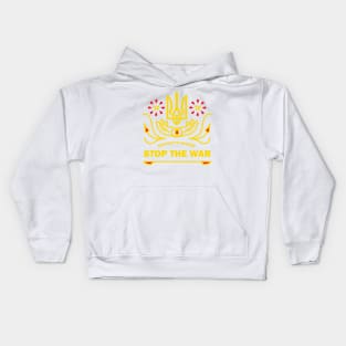 Support to ukraine Stop the WAR Kids Hoodie